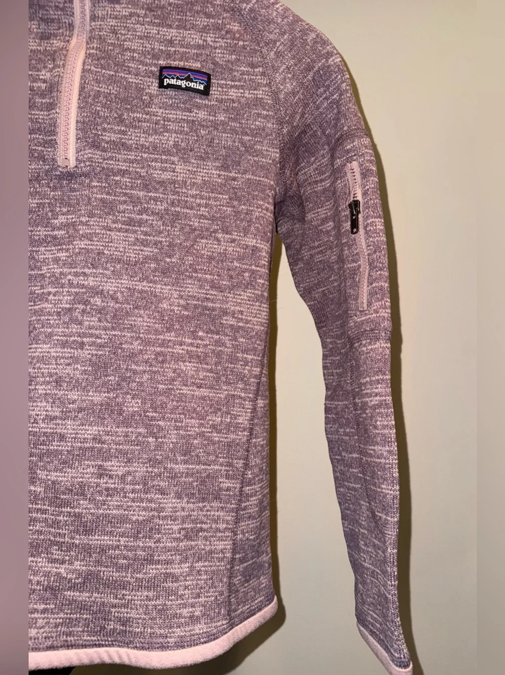 Patagonia Girls' Better Sweater 1/4-Zip, size 10, EUC